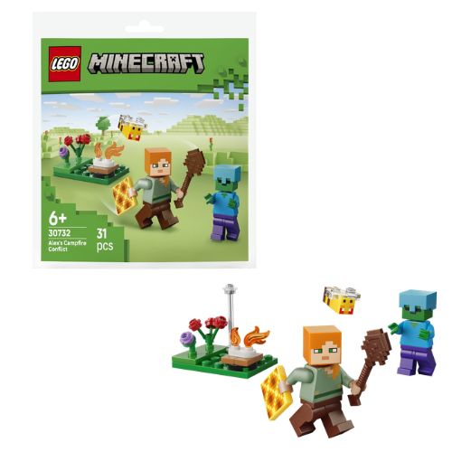 LEGO MINECRAFT Alex’s Campfire Conflict 30732 (31pz) (In busta 16x16cm)…x1